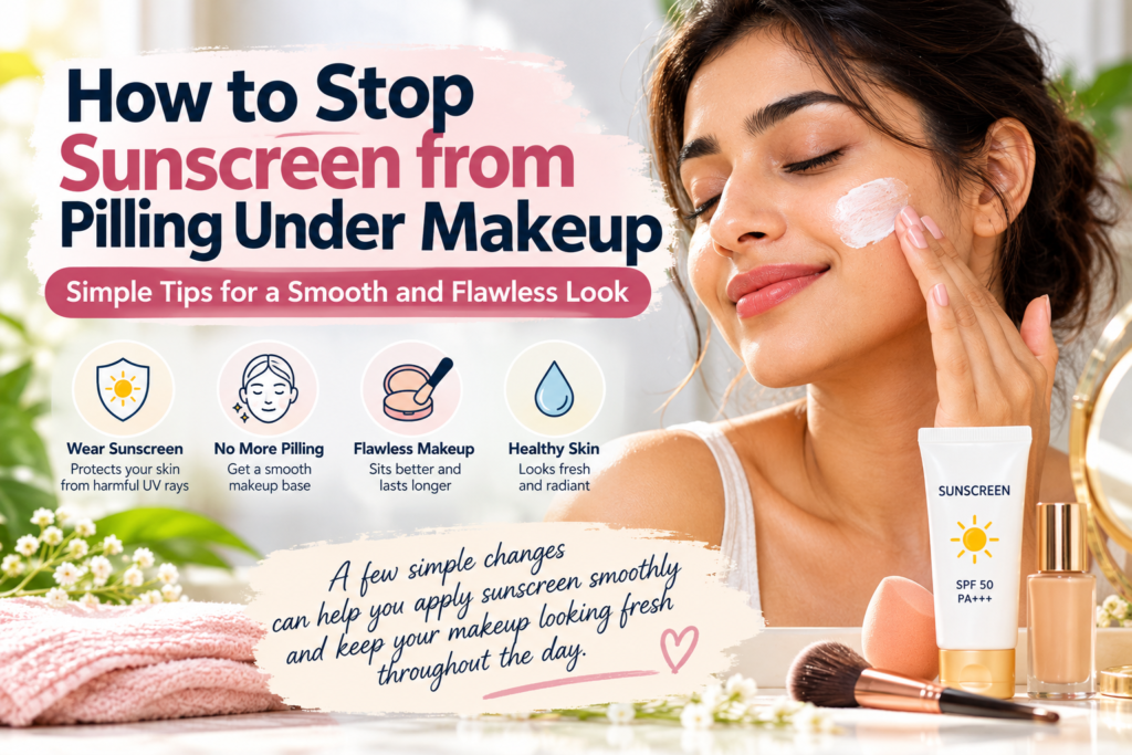 How to Stop Sunscreen from Pilling Under Makeup
