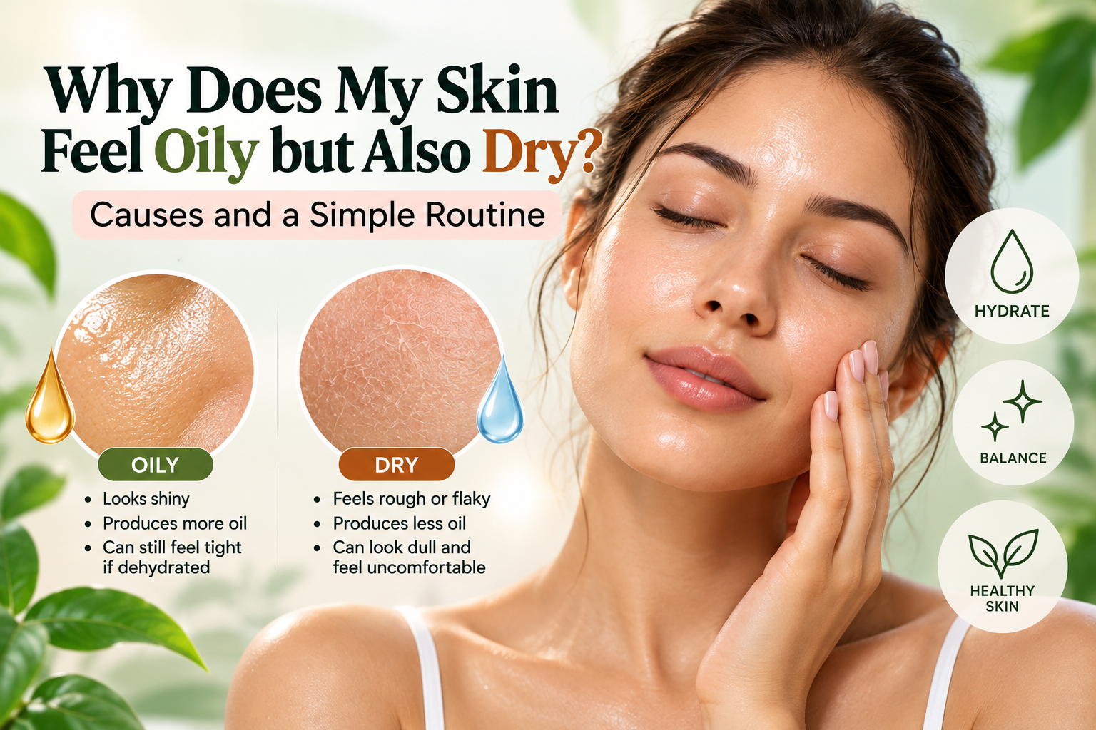 oily but dehydrated skin