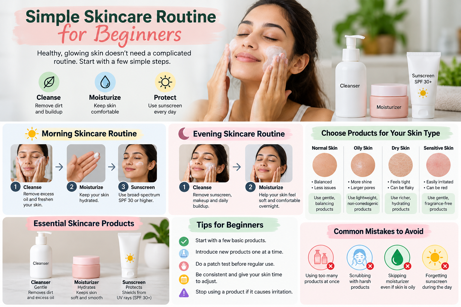 skincare routine for beginners